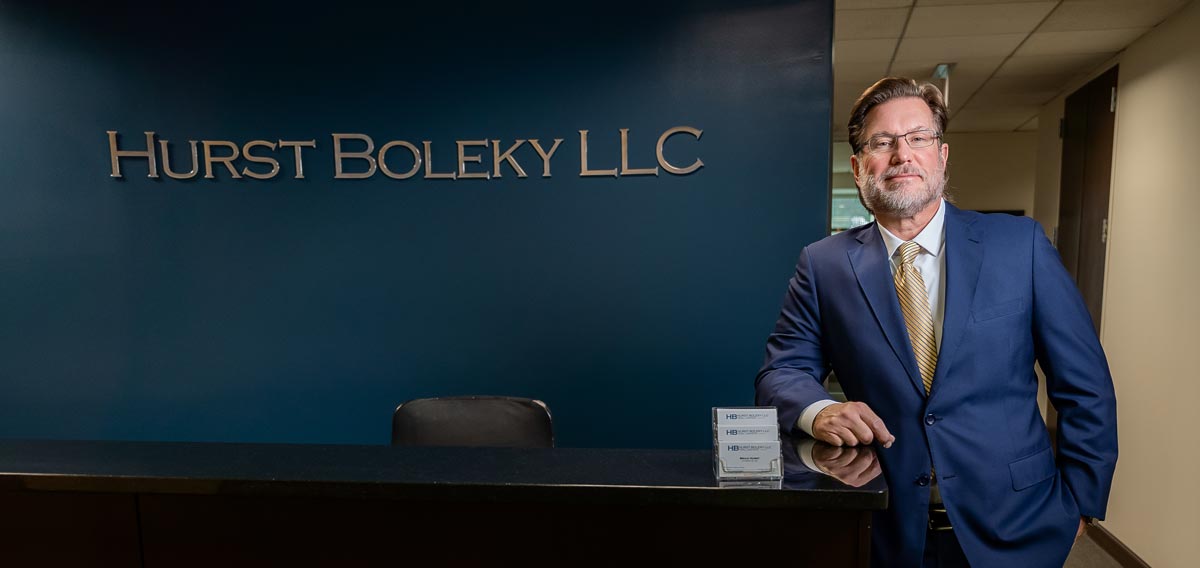 Brian Hurst standing in his reception area